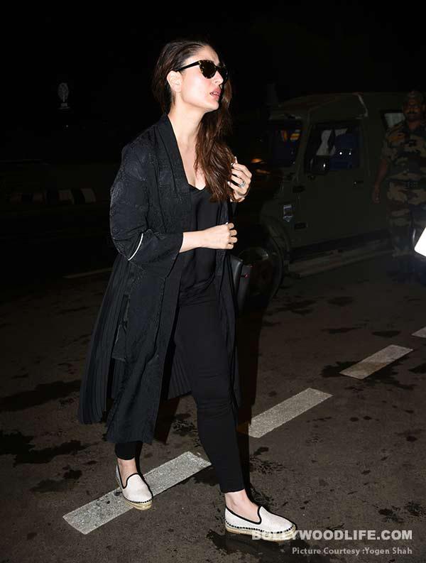 Woman in black! Kareena Kapoor Khan stuns in an all black avatar at the airport – view HQ pics