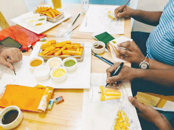 Paint what you eat at a food illustration workshop in Doolally Taproom 