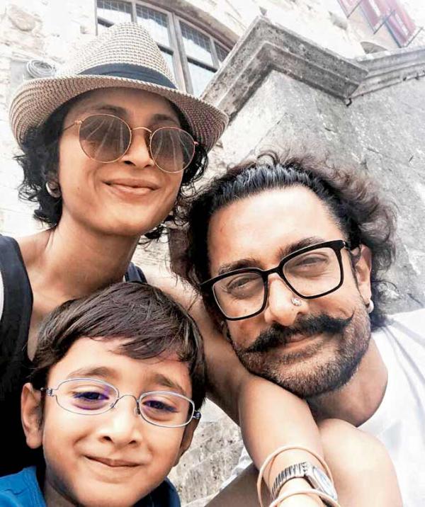 Aamir Khan and Kiran Rao along with son Azad Rao Khan take a quiet holiday in Italy