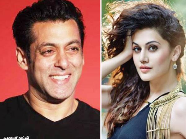 Taapsee Pannu was a total fangirl in front of Salman Khan 