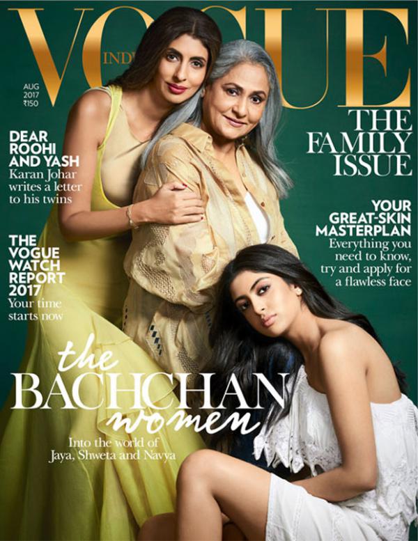 Check out: Jaya Bachchan poses with daughter Shweta Bachchan Nanda and Navya Naveli Nanda on Vogue India cover 