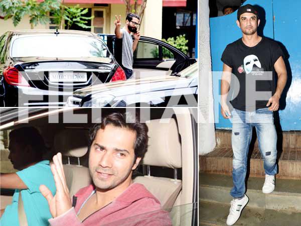 Shahid Kapoor Varun Dhawan and Sushant Singh Rajput spotted looking helluva good in the city 