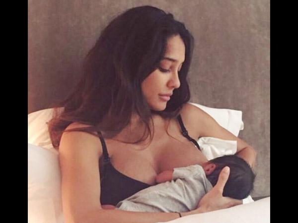 Lisa Haydon sends out an inspiring message in this picture of her breastfeeding son Zack Lalvani 