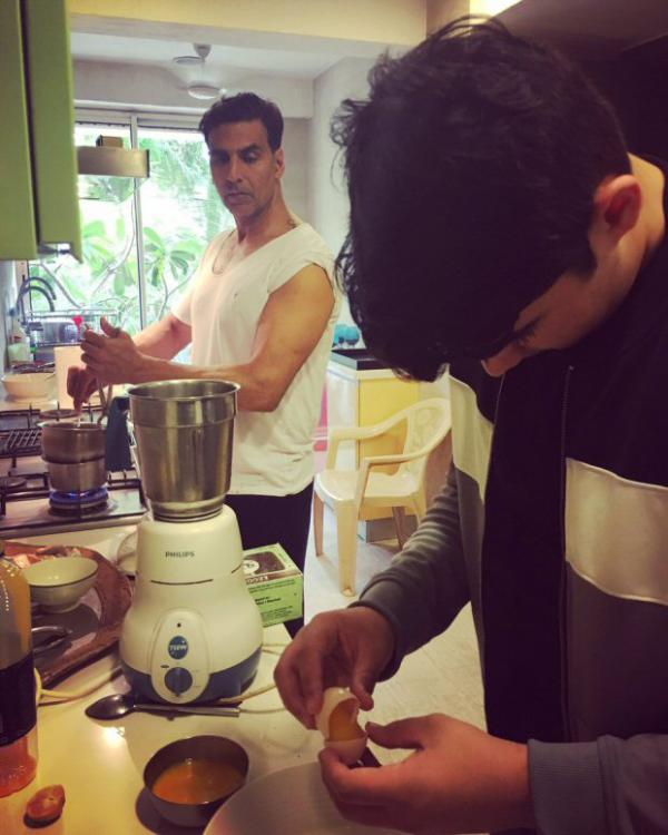  Check out: Akshay Kumar and son Aarav turn chefs and make desserts for their guests 