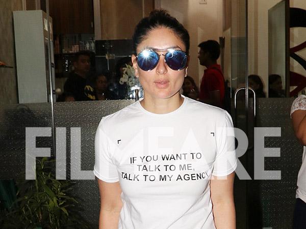 PICTURES: Kareena Kapoor Khanâs slogan t-shirt has a clear message for you 