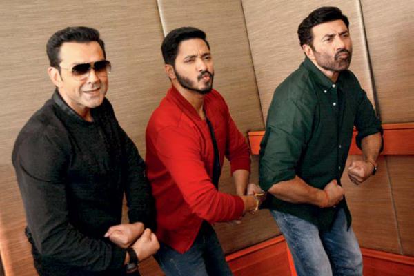 Spotted: Bobby Deol, Shreyas Talpade and Sunny Deol promote 'Poster Boys'