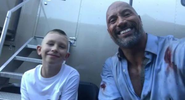 The Rock Meets And Personally Thanks 10 Year Old Kid Who Saved His Drowning Brother