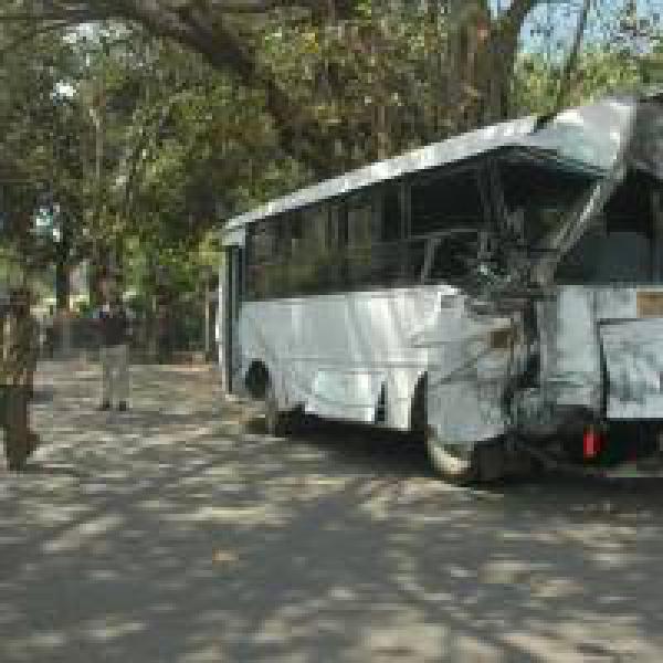 Madhya Pradesh: 33 hurt as bus collides with truck