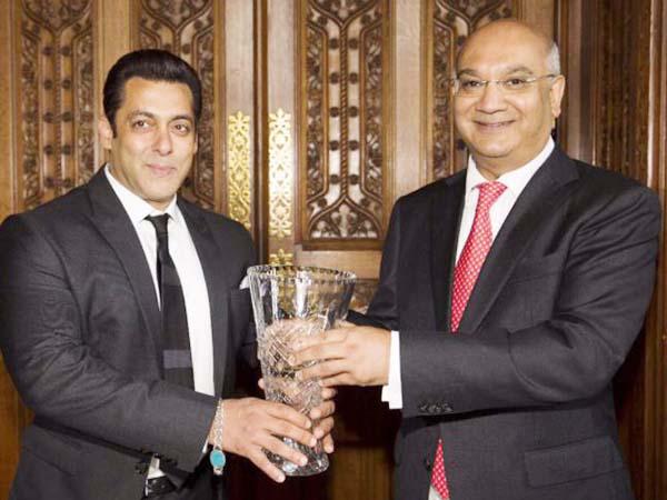 Salman Khan honored with Global Diversity Award from British MP 