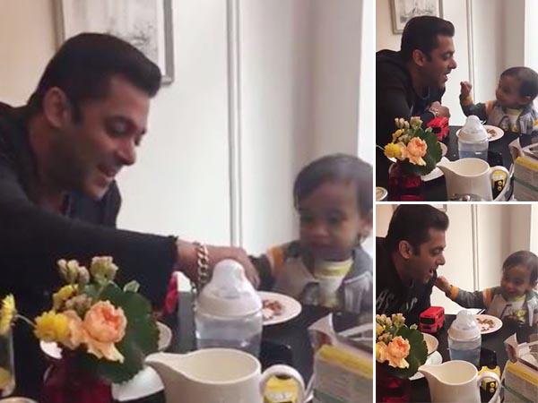 Salman Khanâs breakfast date with nephew Ahil is super cute 