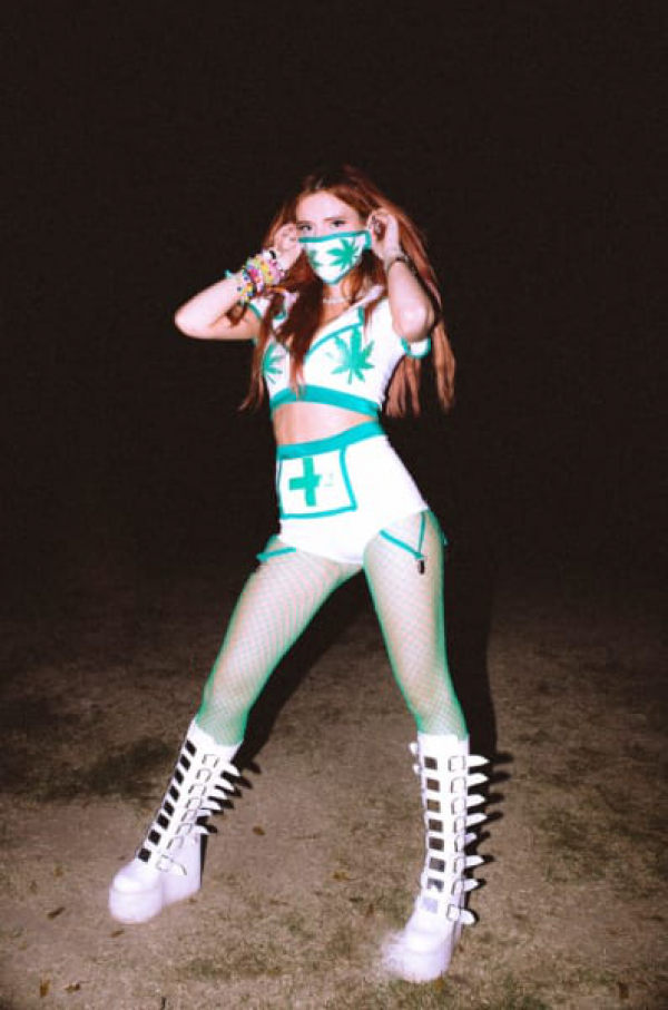 Bella Thorne Debuts Halloween Costume: The Sexy Weed Doctor Is In!
