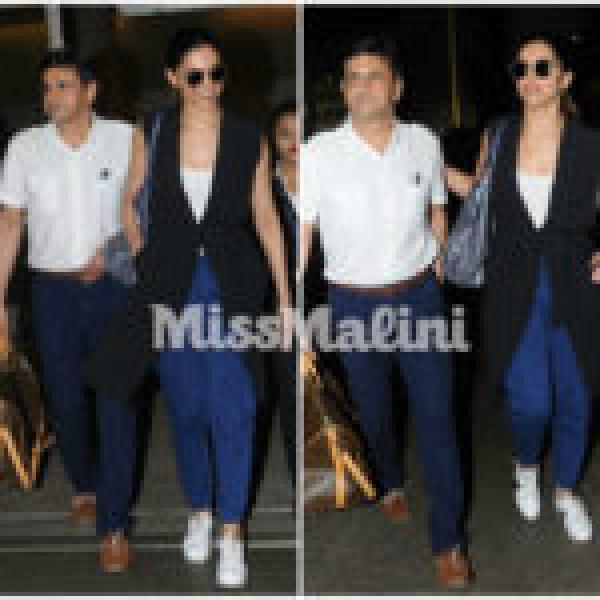 PHOTOS: Deepika Padukone Looks So Happy With Her Father At The Airport