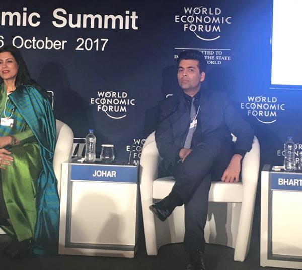  WOW! Karan Johar attends the World Economic Forum in Delhi 