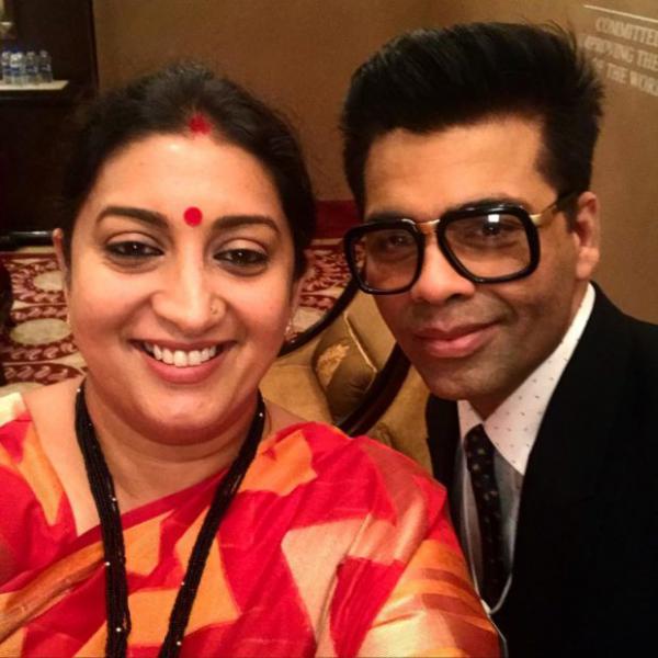  Check out: Karan Johar and Smriti Irani snap a selfie at World Economic Forum 