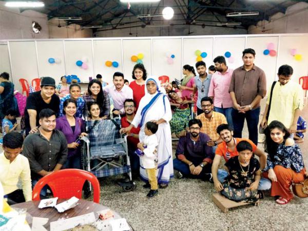 Youngsters bring light to children at an NGO on Diwali