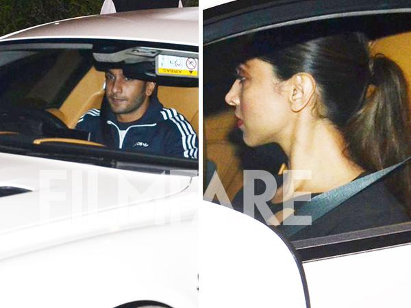 In Pictures Ranveer Singh and Deepika Padukone head out for a cosy dinner date 