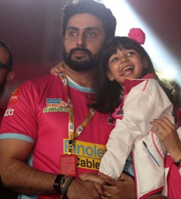 Dad Abhishek Bachchan gives an apt reply to the woman trying to troll Aaradhya