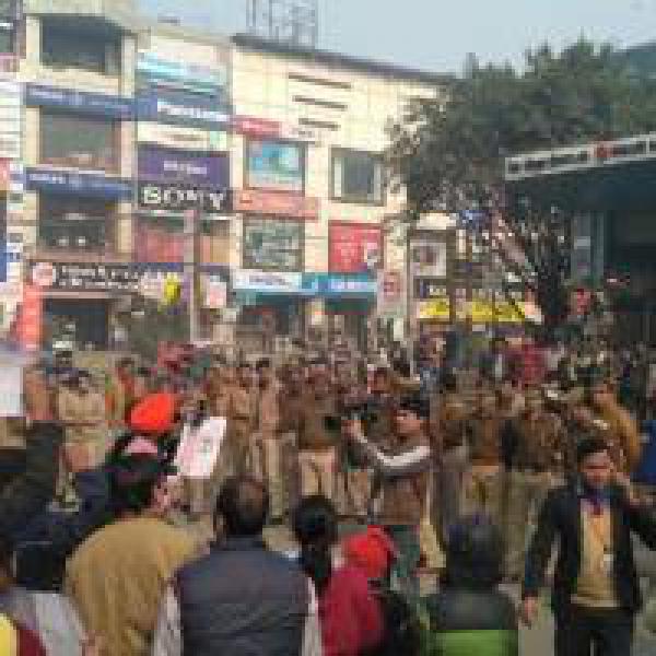 Homebuyers hold silent protest in Noida before inauguration of Magenta Metro line section