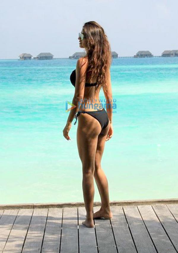  HOTNESS: Disha Patani shows off her beach body in bikini; Tiger Shroff flaunts his chiseled body 