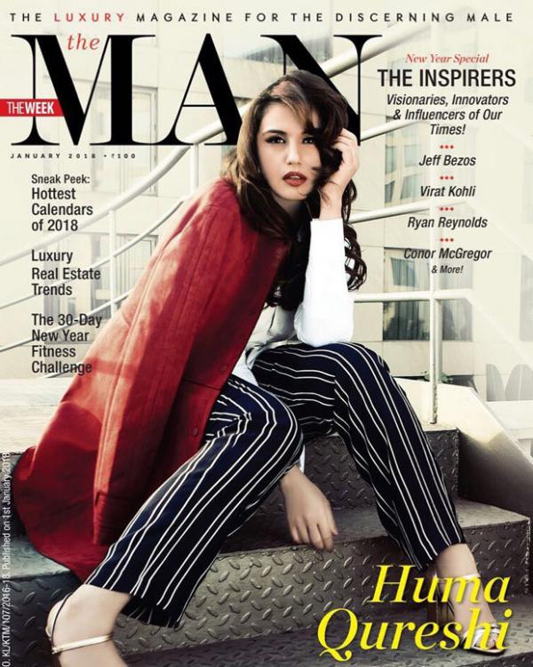  Huma Qureshi oozes a sublime glamour as the January 2018 cover girl for The Man! 