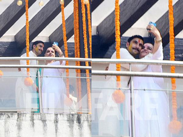 Ranveer Singh snapped at his Haldi ceremony in Mumbai 