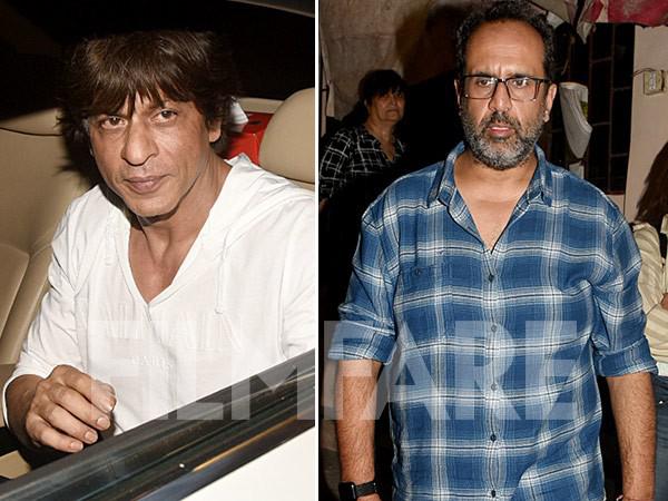 Shah Rukh Khan and Aanand L Rai spotted outside a dubbing studio 