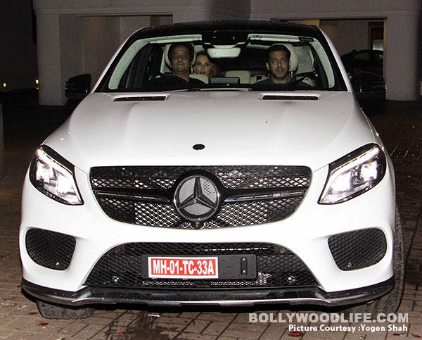 Salman Khan goes for a spin with girlfriend Iulia Vantur in the new car gifted by Shah Rukh Khan – view HQ pics