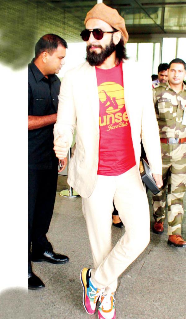 Ranveer Singh's multi-coloured sneakers will brighten up your day