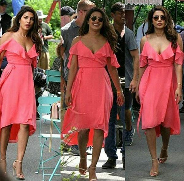 Fashion pick of the day: Priyanka Chopra flaunts her curves in pink and makes us go wink wink – View Pics