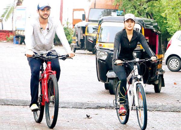 Spotted: Rhea Chakraborty goes cycling in Mumbai with friend