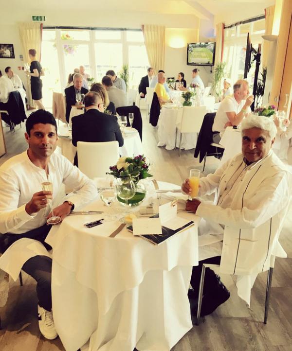  Check out: Farhan Akhtar and Javed Akhtar watch the Wimbledon finals together in London 