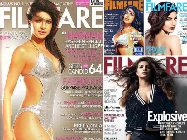 Birthday girl Priyanka Chopraâs best Filmfare covers 
