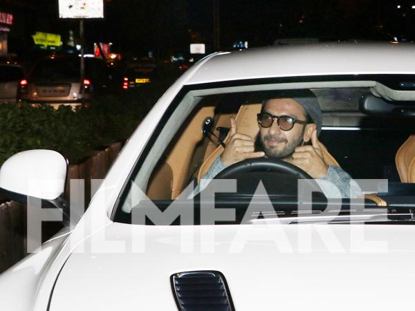 Ranveer Singh takes his Aston Martin for a spin 