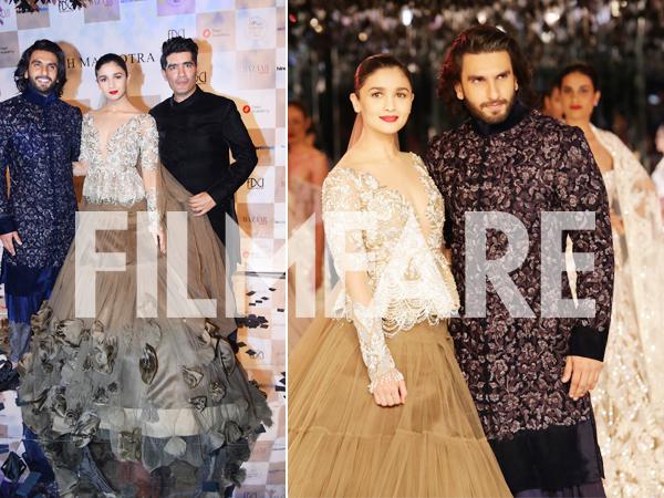 Alia Bhatt and Ranveer Singh look dreamy as showstoppers for Manish Malhotraâs ICW show 