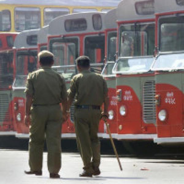 BEST buses stays off roads on Monday, workers on strike