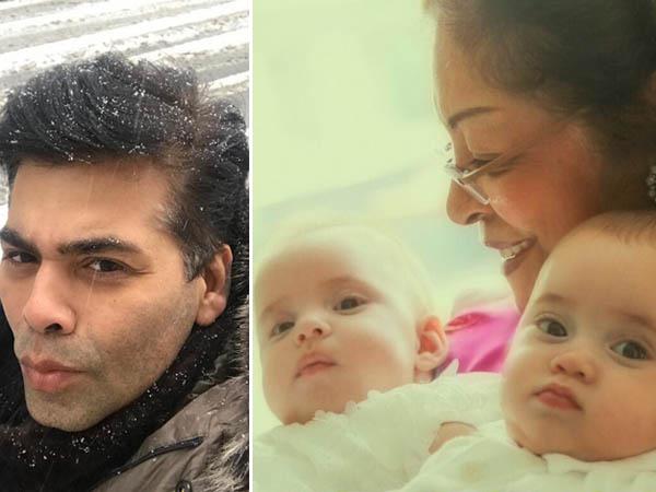 Cuteness Overload Karan Johar shares the first picture of his twins Roohi and Yash 