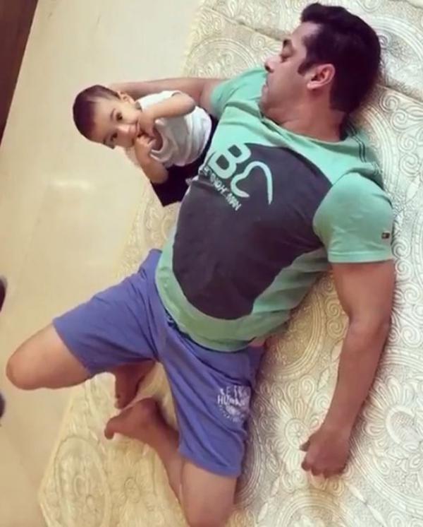  CUTE! Salman Khan seen rolling on the floor with nephew Ahil 