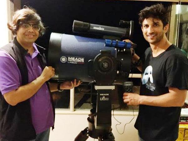 You gotta see this picture of Sushant Singh Rajput with his new space obsession 