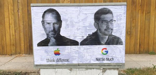 Google Mocked With Awesome Street Art For Unsavoury Practices