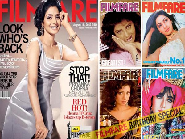 Birthday Special: Srideviâs Filmfare covers 