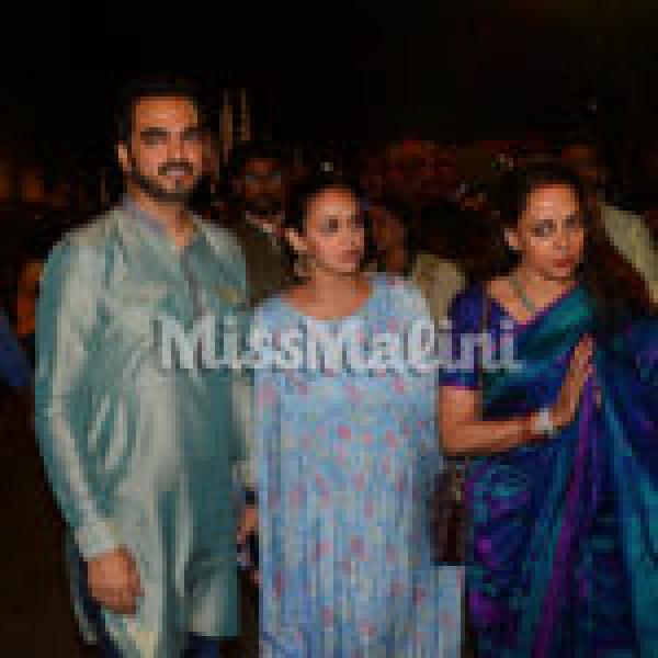 PHOTOS: Pregnant Esha Deol Celebrates Janmashtami With Husband Bharat Takhtani And Mom Hema Malini