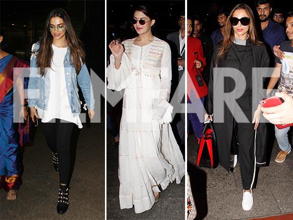 We bet these are the most stylish airport looks of Deepika Padukone Jacqueline Fernandez and Malaika Arora so far 