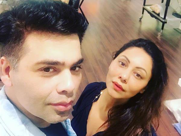 Karan Johar shares a stunning selfie with BFF Gauri Khan 