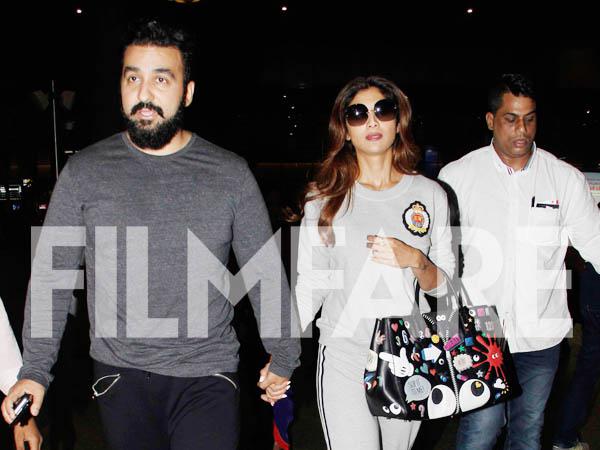 In Photos: Shilpa Shetty and Raj Kundra are here to give you major airport style inspiration 