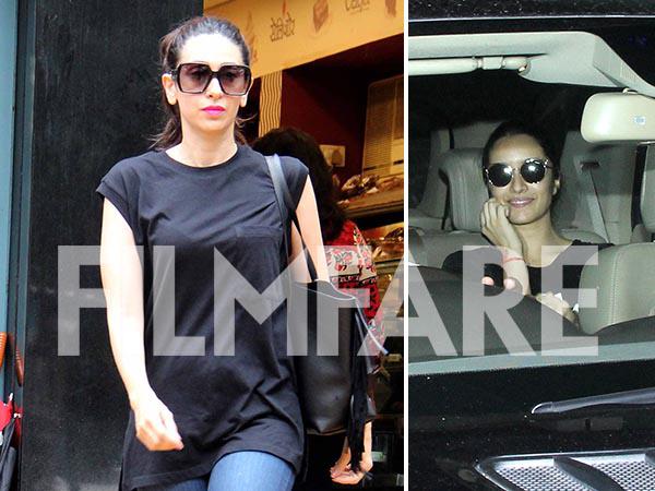 Pictures: Karisma Kapoor and Shraddha Kapoor have a busy day in the city 