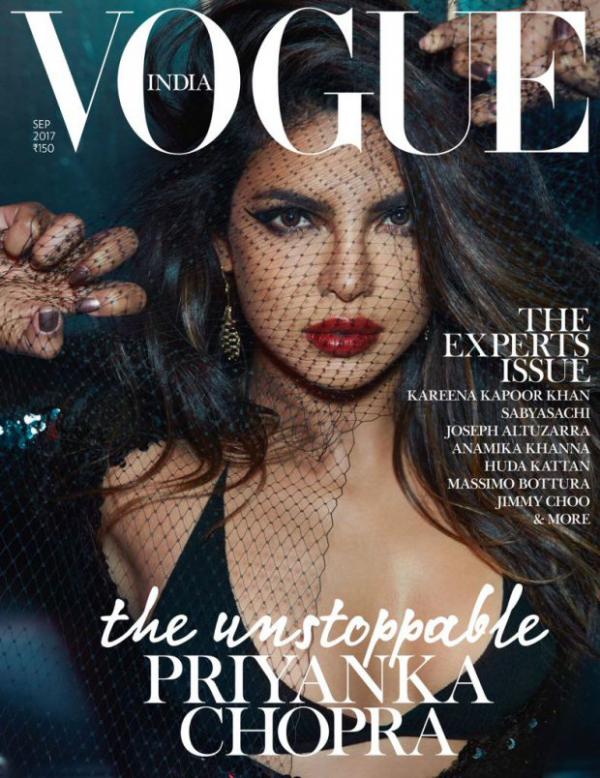  HOLY SMOKES: Priyanka Chopra is a sultry siren on the cover of Vogue India 