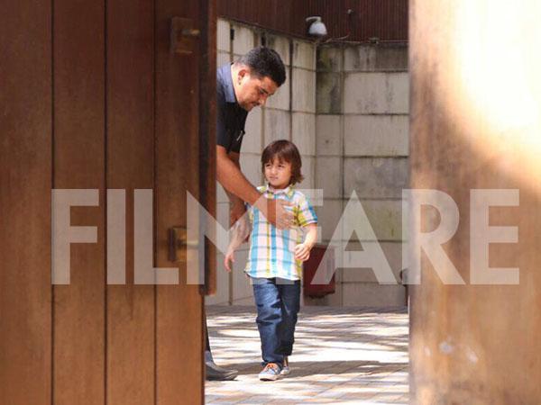 Drive away your midweek blues with these latest and cutest pictures of AbRam Khan 
