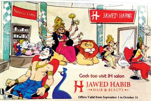 Celebrity hairstylist sacks franchisee over Hindu gods parody advt