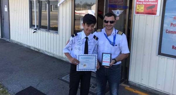 This 14-Year-Old Indian Origin Boy Is Now The Youngest Pilot To Fly A Single-Engine Plane