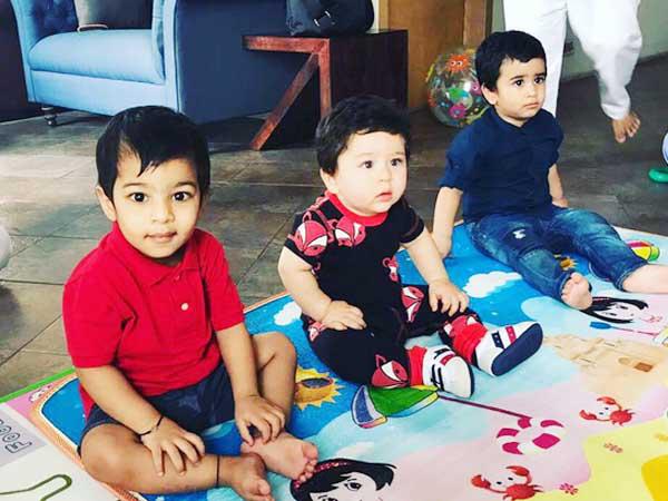 Aww Check out this photo of Taimur Ali Khan and Laksshya Kapoor enjoying their play date together 